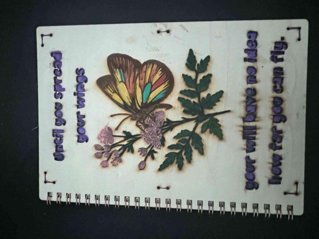 Wood Engraved Book