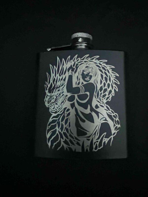 Engraved Flask