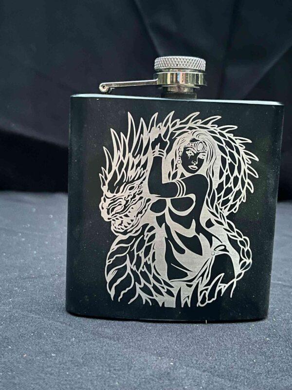 Engraved Flask