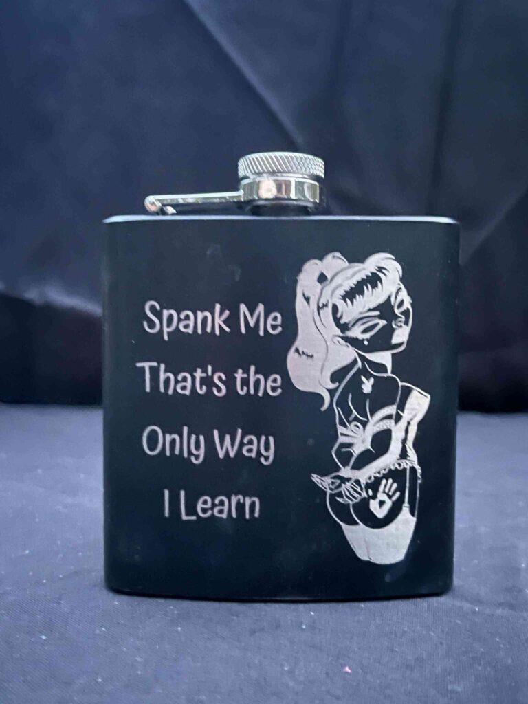 Engraved Flask