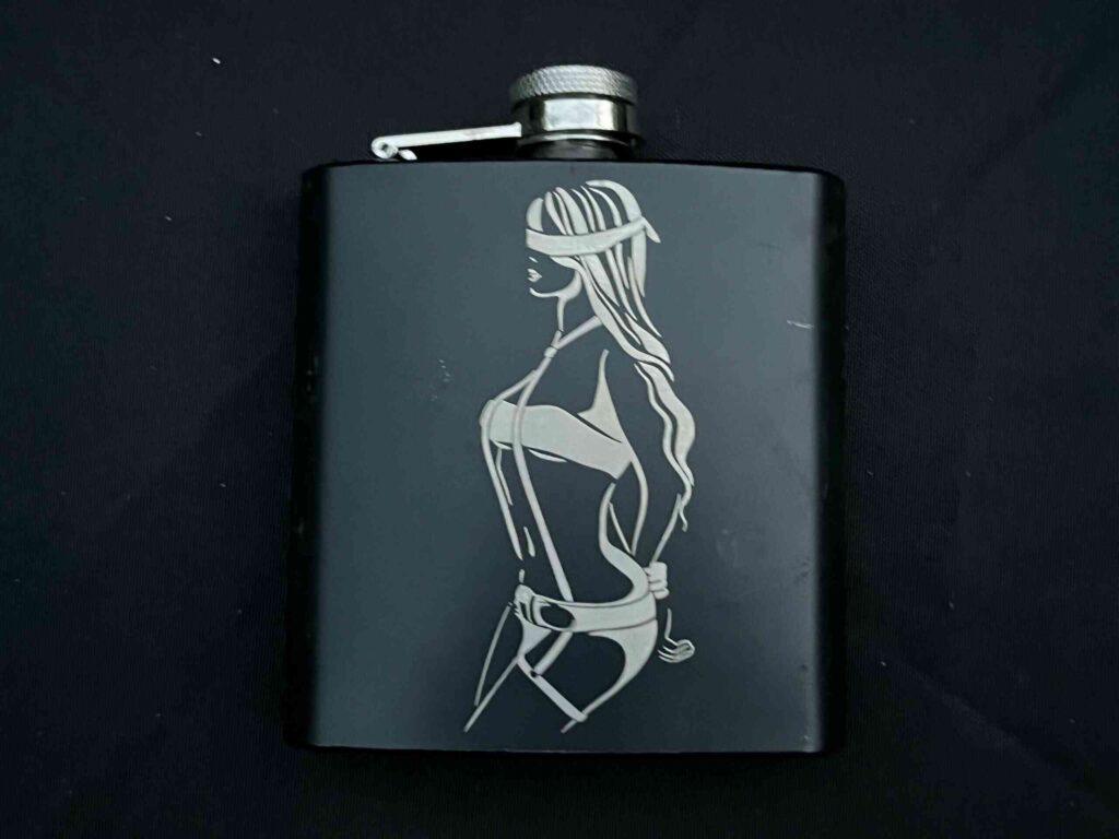 Engraved Flask
