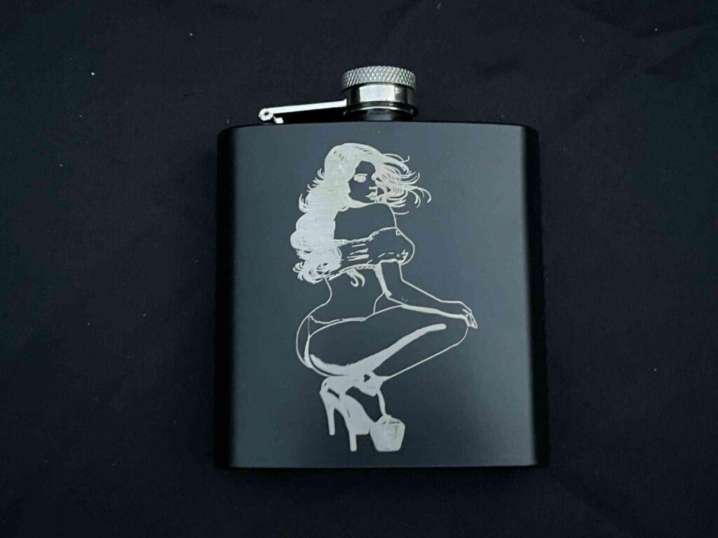 Engraved Flask