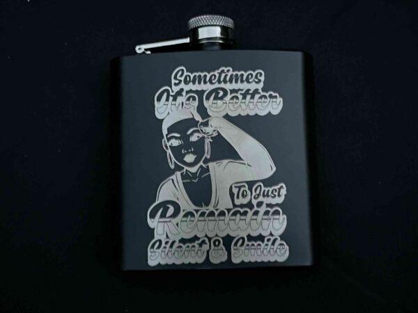 Engraved Flask