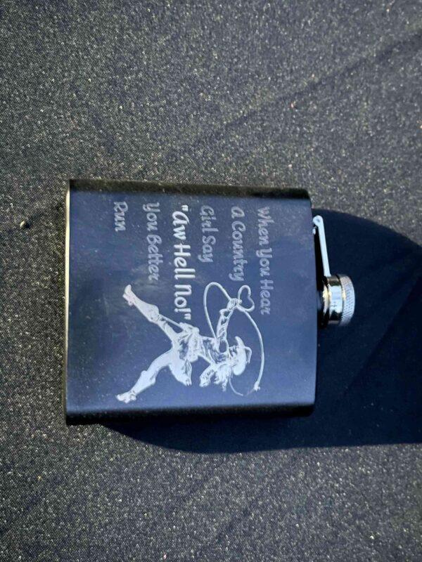 Engraved Flask