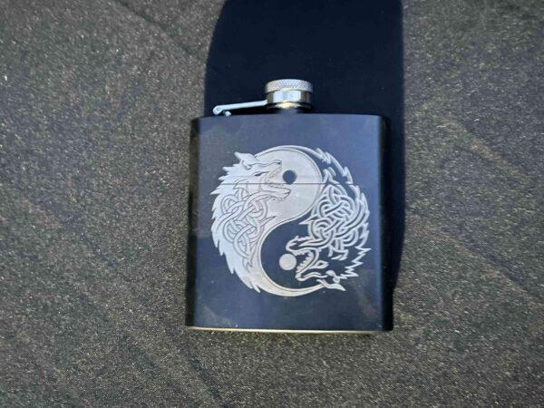 Engraved Flask
