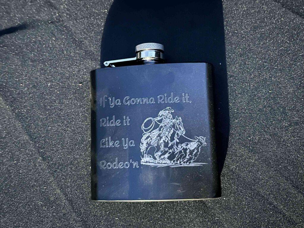 Engraved Flask