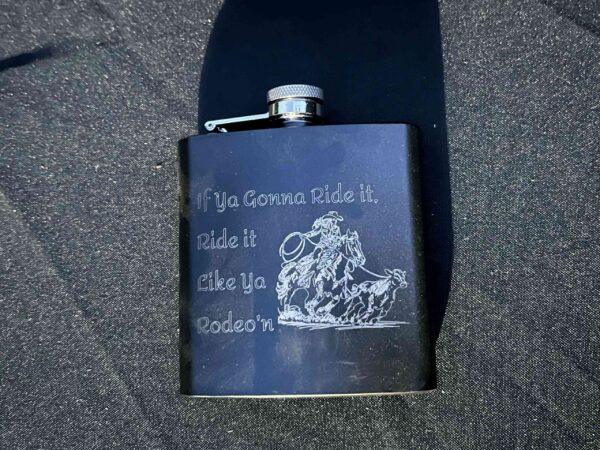 Engraved Flask