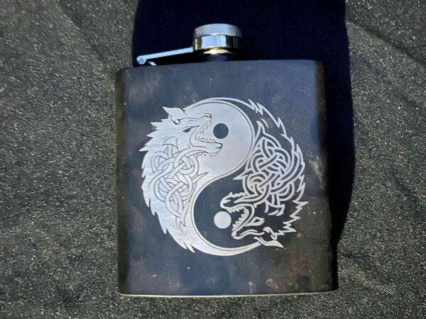 Engraved Flask