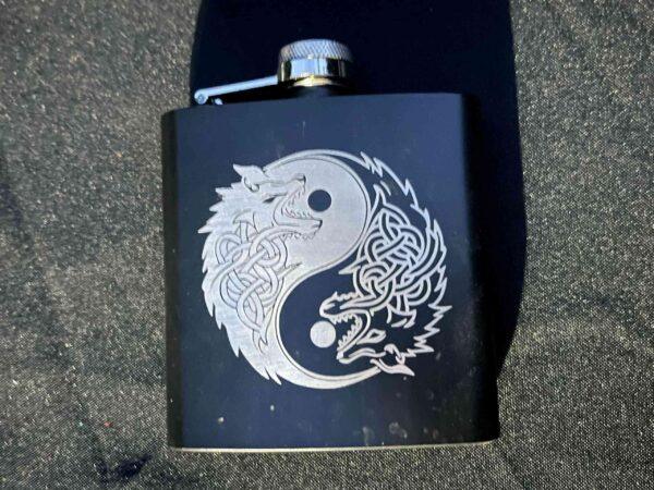 Engraved Flask