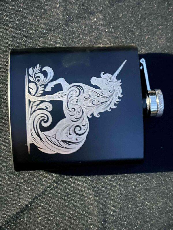 Engraved Flask